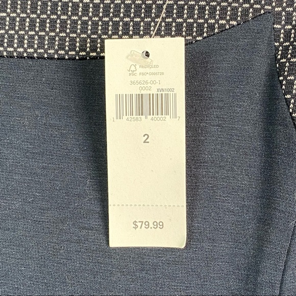 Banana Republic Black Sleeveless Bodycon Contrast Trim Dress NEW 2 - Picture 5 of 9